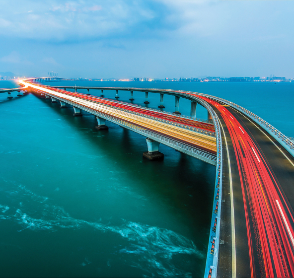 Highway over water